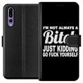 Miniatyrbillede 1 af 3: Huawei P20 Pro Tegnebogsetui Jeg er ikke altid en...