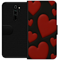 Pikkukuva 1 / 3: Xiaomi Redmi Note 8 Pro  Lompakkokotelo Punaiset Samettisydämet