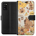 Miniatyrbillede 1 af 3: Samsung Galaxy A41 Tegnebogsetui Kawaii capybara mobilskal med gulliga djurmotiv