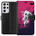 Pikkukuva 1 / 3: Samsung Galaxy S21 Ultra 5G Lompakkokotelo Marshmello Fortnite