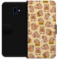 Miniatyrbillede 1 af 3: Samsung Galaxy J6+ Tegnebogsetui Kawaii capybara mobilcover med flere søde figurer
