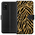 Miniatyrbillede 1 af 3: Samsung Galaxy A41 Tegnebogsetui Guld & Glitter