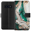 Pikkukuva 1 / 3: Samsung Galaxy S10e Lompakkokotelo Vihreä