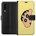 Miniatyrbillede 1 af 3: Huawei P30 Tegnebogsetui Peeking Shinchan