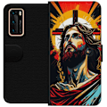 Pikkukuva 1 / 3: Huawei P40 Lompakkokotelo Jeesus ja Kortti - uskonnollinen mot