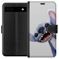 Miniatyrbild 1 av 3: Google Pixel 6a Plånboksfodral Stitch i Fart – Kawaii Desig