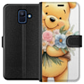 Miniatyrbillede 1 af 3: Samsung Galaxy A6 (2018) Tegnebogsetui Nalle Puh med blomster