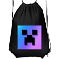 Pikkukuva 2 / 6: Jumppakassi | Kevyt Treenikassi Aikuisille Minecraft musta Aikuinen