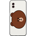 Pikkukuva 1 / 3: Samsung Galaxy Xcover6 Pro Läpinäkyvä kuori line friends brown