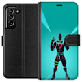 Miniatyrbillede 1 af 3: Samsung Galaxy S21+ 5G Tegnebogsetui sort ridder fortnite