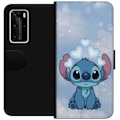 Miniatyrbillede 1 af 3: Huawei P40 Pro Tegnebogsetui Stitch Hoppende Glæde - Sjovt Design til Gave