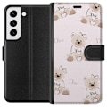 Miniatyrbillede 1 af 3: Samsung Galaxy S22+ 5G Tegnebogsetui Teddy Dior Vibes - luksuriøs bamse i modetil