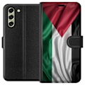Miniatyrbillede 1 af 3: Samsung Galaxy S21 FE 5G Tegnebogsetui Palestinaflaget – ikonisk frihedssymbol i rød, sort, hvid og grøn