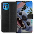 Pikkukuva 1 / 3: Motorola Edge S Lompakkokotelo Stitch-matkapuhelinkotelo, jossa on suloiset ystävyysmaalaukset.