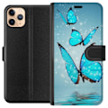 Miniatyrbillede 1 af 3: Apple iPhone 11 Pro Max Tegnebogsetui Glitrende Sommerfugle