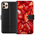 Pikkukuva 1 / 3: Apple iPhone 11 Pro Max Lompakkokotelo Mansikkakuviointi - mak