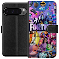 Miniatyrbillede 1 af 3: Google Pixel 9 Pro XL Tegnebogsetui Fortnite Skins Emotes Battle Royale Karakterer Gamer Gamingtema Fed Børn Unge