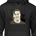 Miniatyrbillede 1 af 8: Børne-Hoodie | Blød Hættetrøje til Børn Ronaldinho sort 12-13 År