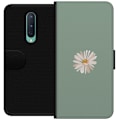 Pikkukuva 1 / 3: OnePlus 8 Lompakkokotelo Vihreä Minimalikukka - tyylikäs kukka vihreällä taustalla