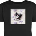 Miniatyrbillede 1 af 8: Børne T-shirt Sort 3-4 År Sød sort-hvid figur med lyserød is og bløde hjerter sort 3-4 År