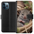 Miniatyrbillede 1 af 3: Apple iPhone 12 Pro Tegnebogsetui Rotte Smilende Dyremotiv By Motiv Urban Grafisk Design Populært Sjovt Motiv Kunstart Stil