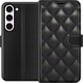 Kompatibelt Plånboksfodral till Samsung Galaxy S23 Leather Black
