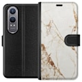 Miniatyrbilde 1 av 3: OnePlus Nord CE4 Lite Lommeboketui Hvit marmor
