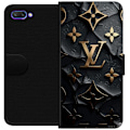 Miniatyrbillede 1 af 3: Honor 10 Tegnebogsetui Louis Vuitton Mørk Tilstand Design Sort Luksus Stil Mode Populær Grafisk Mønster Modeikon Luksusmærke