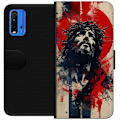 Pikkukuva 1 / 3: Xiaomi Redmi Note 9 4G Lompakkokotelo Jeesus ristillä - kristillinen aihe vahvalla symboliikalla uskosta ja toivosta