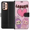 Miniatyrbillede 1 af 3: Samsung Galaxy A23 Tegnebogsetui Labubu Pink Monster