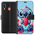Miniatyrbillede 1 af 3: Samsung Galaxy A20e Tegnebogsetui Strawberry Stitch