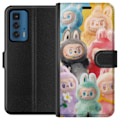 Miniatyrbild 1 av 3: Motorola Edge 20 Pro Plånboksfodral Labubu Sketch Style – H