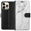 Miniatyrbillede 1 af 3: Apple iPhone 14 Pro Max Tegnebogsetui Marmor