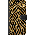 Miniatyrbillede 3 af 3: Samsung Galaxy A20e Tegnebogsetui Guld & Glitter