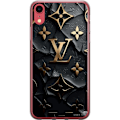 Miniatyrbillede 1 af 2: Apple iPhone XR Gennemsigtig cover Louis Vuitton Mørk Tilstand Design Sort Luksus Stil Mode Populær Grafisk Mønster Modeikon Luksusmærke