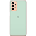Miniatyrbild 1 av 3: Samsung Galaxy A23 Genomskinligt Skal Hjärta Grön