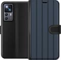 Kompatibelt Lommeboketui til Xiaomi 12T Pro Blå midnattstriper blå