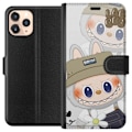 Miniatyrbild 1 av 3: Apple iPhone 11 Pro Plånboksfodral Labubu Minimal Mood – Enkel och stilren monsterdesig