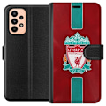 Miniatyrbillede 1 af 3: Samsung Galaxy A23 Tegnebogsetui Liverpool FC - Klassisk Fodboldstolthed i Rødt