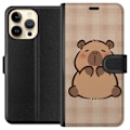 Pikkukuva 1 / 3: Apple iPhone 15 Pro Max Lompakkokotelo Mobilskal kawaii capybara flera figurer japansk stil