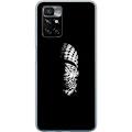 Pikkukuva 1 / 3: Xiaomi Redmi 10 Läpinäkyvä kuori Keffiyeh-kuviointi - klassinen palestiinalainen mustavalkoinen shaali, jolla on kulttuurinen merkitys
