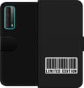 Kompatibel Tegnebogsetui til Huawei P smart 2021 Stregkode - Sort motiv i begrænset oplag - Stregkode. sort