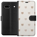 Miniatyrbillede 1 af 3: Google Pixel 7a Tegnebogsetui Teddybaggrund - søde teddybjørne mod en blød baggrund