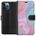 Miniatyrbillede 1 af 3: Apple iPhone 12 Pro Max Tegnebogsetui Pastelmarmor