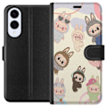 Miniatyrbillede 1 af 3: Samsung Galaxy S25 Edge Tegnebogsetui Labubu Pop Mart Samling Motiv Figur Samling Design Populært Art Toy Pop Mart Kreativ Grafisk