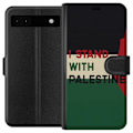 Miniatyrbild 1 av 3: Google Pixel 6a Plånboksfodral Stand with Palestine – solidaritetsdesign med starkt budskap
