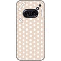 Kompatibelt Mobildeksel til Nothing Phone (2a) Beige vaniljeprikker beige