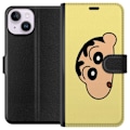 Miniatyrbillede 1 af 3: Apple iPhone 15 Tegnebogsetui Peeking Shinchan