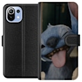 Pikkukuva 1 / 3: Xiaomi Mi 11 Lite Lompakkokotelo Stitch Söpö Alien - Sininen