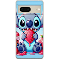 Pikkukuva 1 / 3: Google Pixel 7 Läpinäkyvä kuori Strawberry Stitch